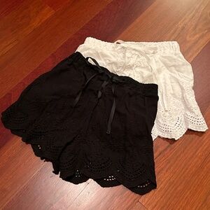 LACY COTTON SHORTS